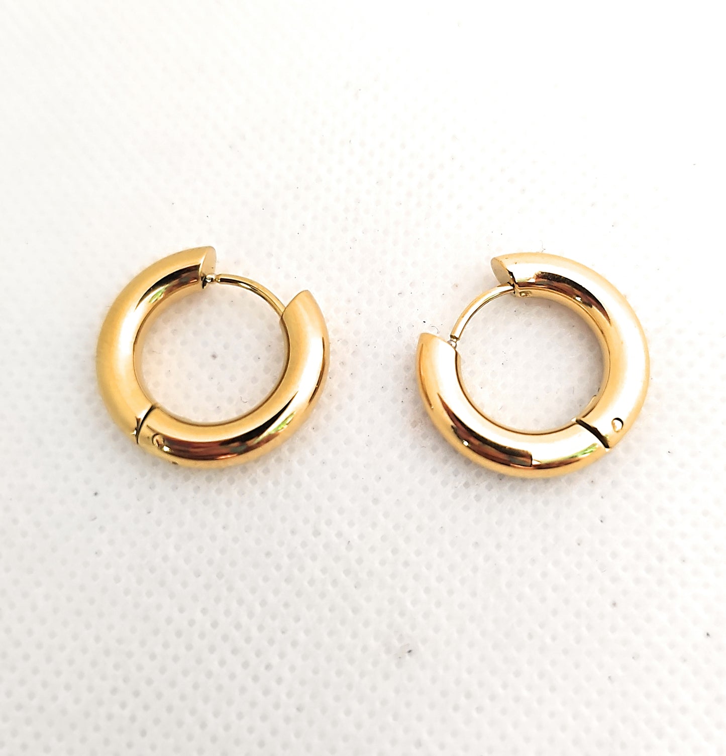 Aretes argollas en stainless steel