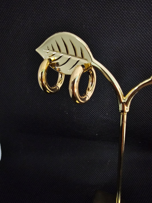 Aretes argollas en stainless steel